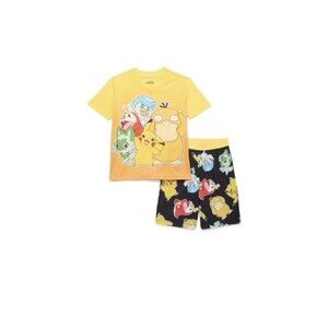 Pokémon Boys Graphic Print Tee & Shorts 2-Pcs Sleep Set, 2-Pcs Size XS (4/5)